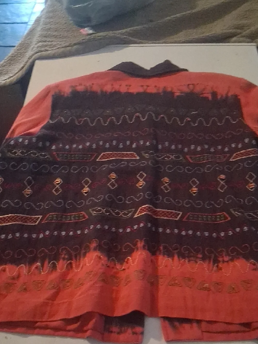Vintage Stonebridge Boho Tribal Graphic Jacket | Plus 2X - Picture 7 of 7